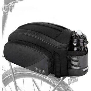 WOTOW Rear Rack Bag, 12L Waterproof Reflective Bicycle Trunk Bag, Cycling